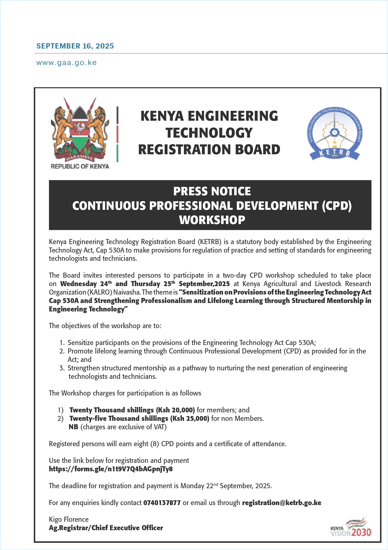Continuous Professional Development Workshop
